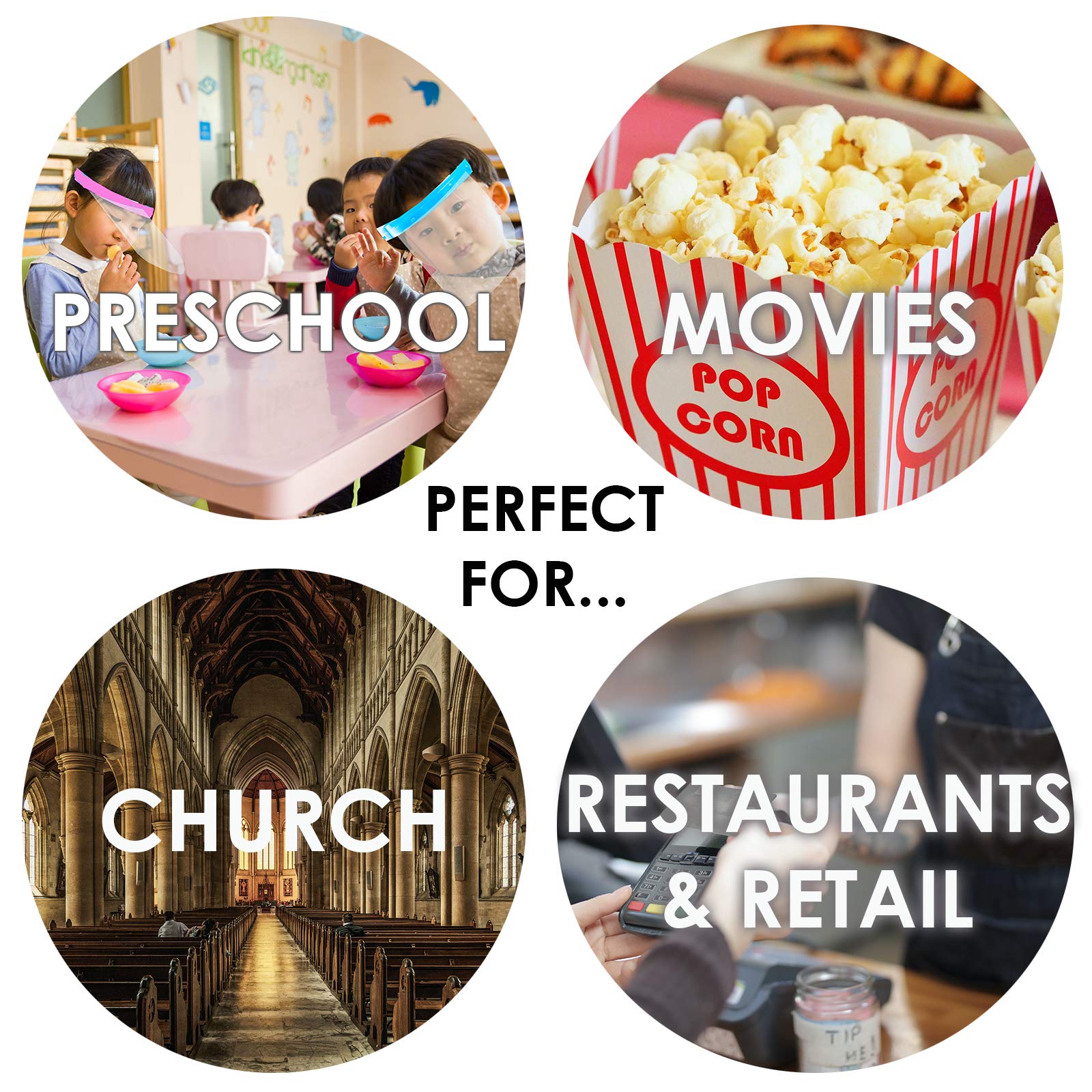 proSPORT 2 Pack Blue Childrens Face Shield for School Boys Girls Kids Flip Up Mask Clear Anti Splash Spray Protection Includes 2 Bottles Spray Cleaner - Image 8