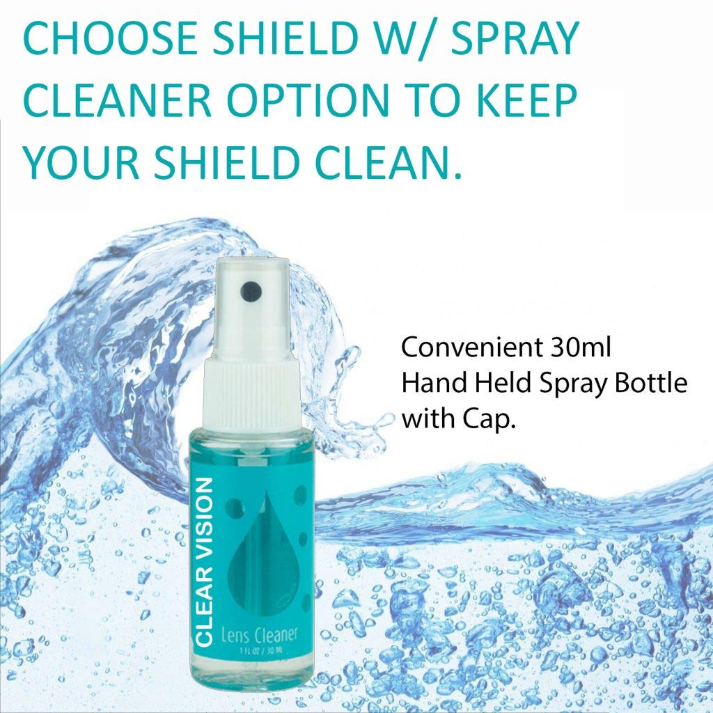 proSPORT 2 Pack Dark Blue Flip Up Clear Face Shield Protects Against Spray Liquids Adjustable One Size,Periwinkle - Image 5