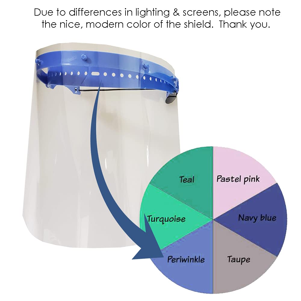 proSPORT 2 Pack Flip-Up Medical Face Shields – Dark Blue Adjustable Frame – Clear Anti-Fog Full Face Protection Against Splash & Droplets - Image 6