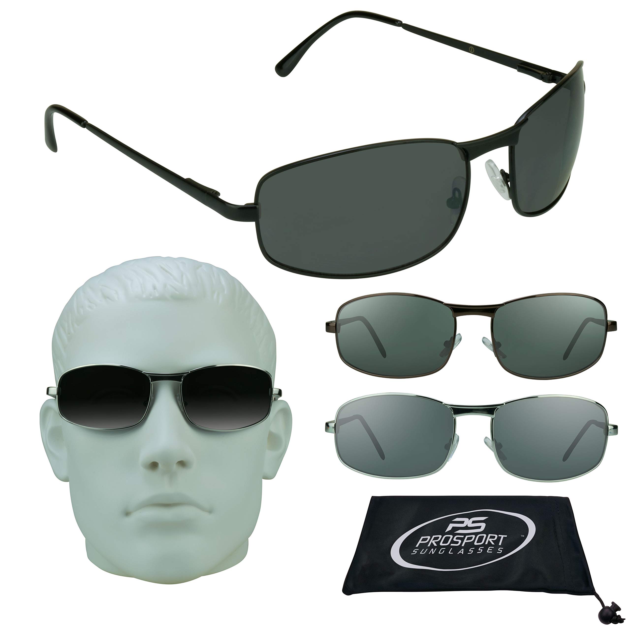 proSPORT Aviator Big & Tall Sunglass Mens Oversize Extra Large & Wide Fit Polarized Available - Image 3