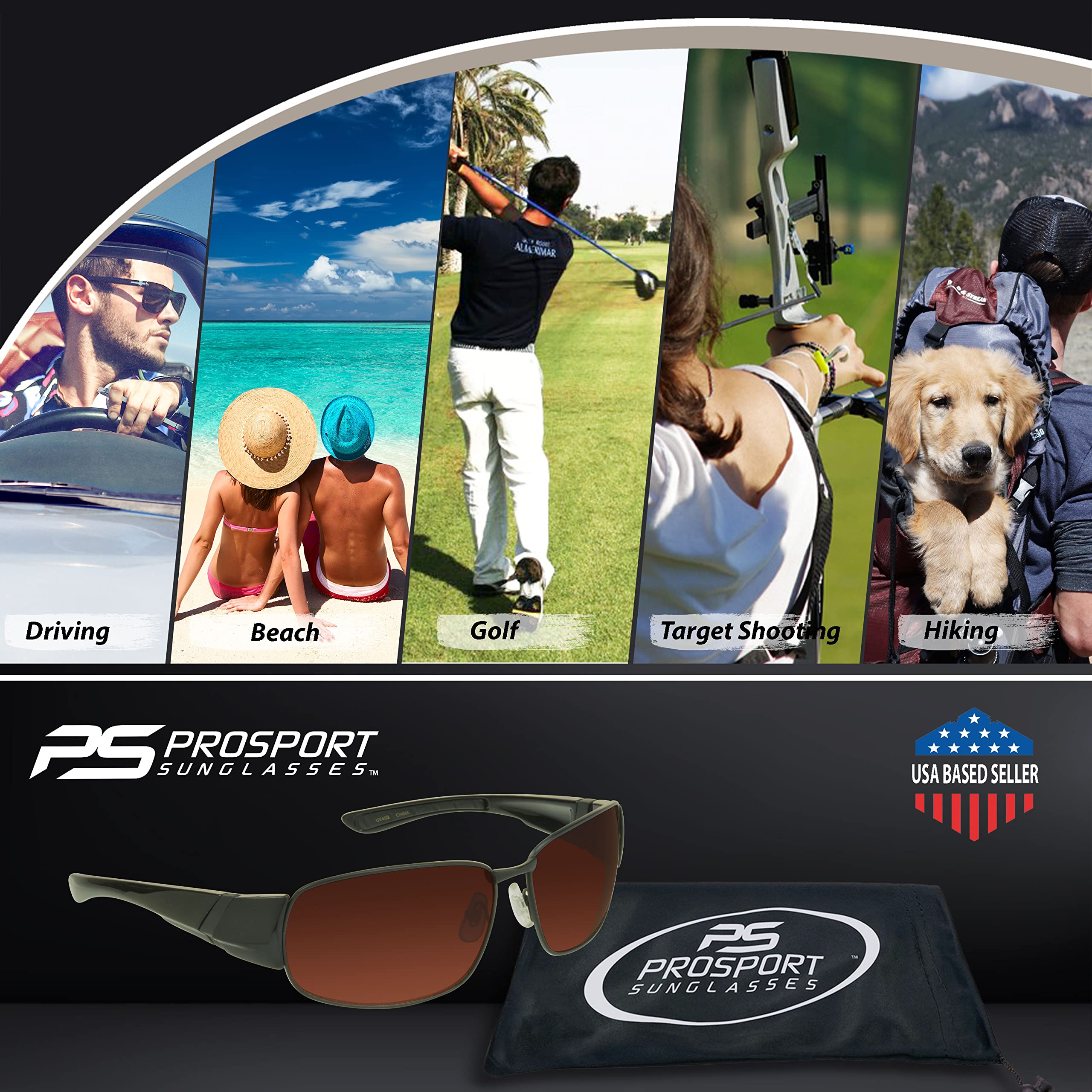 proSPORT Aviator Big & Tall Sunglass Mens Oversize Extra Large & Wide Fit Polarized Available - Image 4