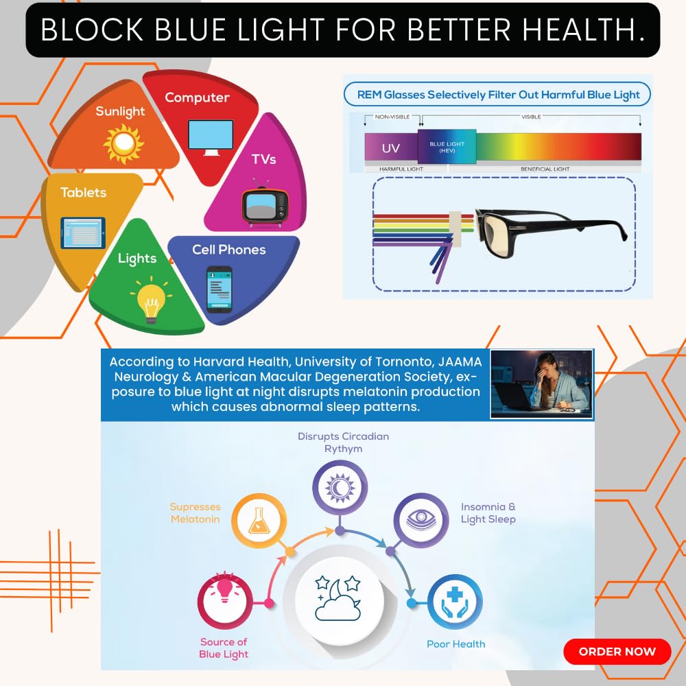 proSPORT Blue Light Blocking Sunglasses – HD Copper Amber Metal Aviator Reduce Eye Strain Better Sleep - Image 6