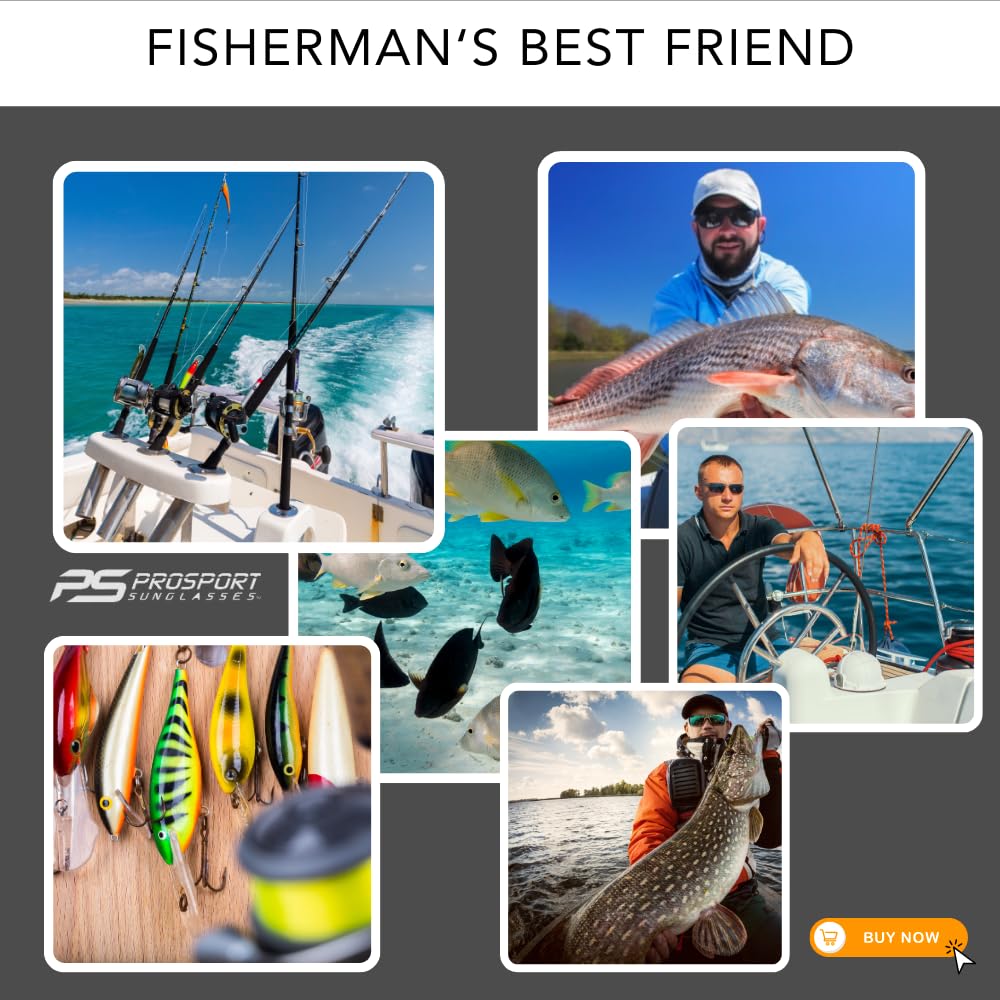 proSPORT Polarized Bifocal Readers Fishing Sunglasses Men Women Motorcycle Driving Golf String Magnifying 1.50 2.00 2.50 - Image 6