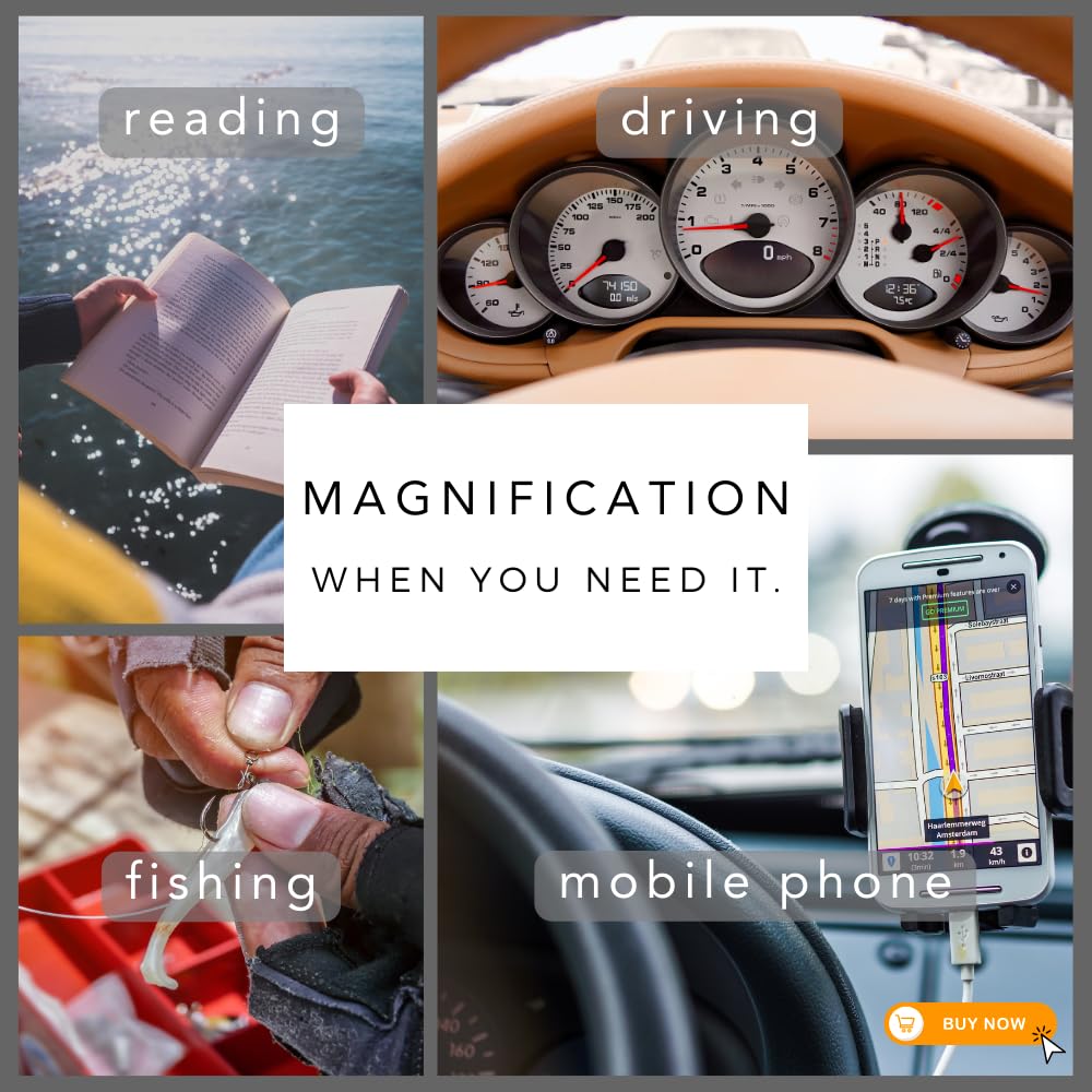 proSPORT Polarized Bifocal Readers Fishing Sunglasses Men Women Motorcycle Driving Golf String Magnifying 1.50 2.00 2.50 - Image 7